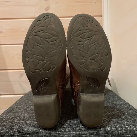 B.O.C. THICK DISTRESSED LEATHER KNEE HIGH RIDING BOOTS - SIZE 6.5 - Picture 11 of 13